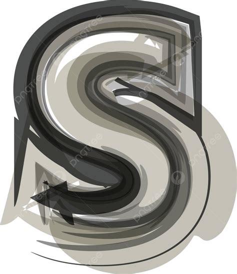 Abstract Letter S Alphabet Write Lettering Vector Alphabet Write