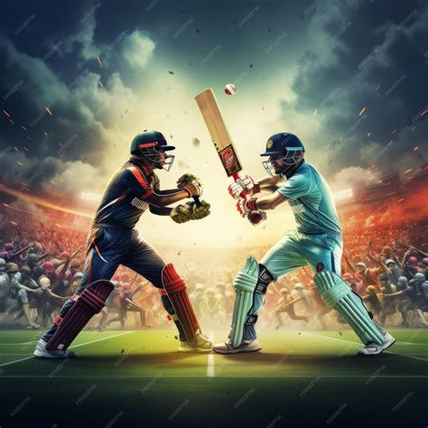 Premium AI Image | The Ultimate Cricket Clash A Cinematic Showdown of