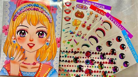 ToyASMR ASMR Makeup Beauty DIY With Sticker In Book P2 Toy ASMR