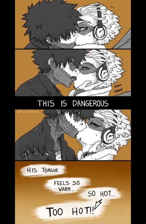 Pin By Anja Nikolić On Dabixhawks Dabi X Hawks Comic Kiss Boku No Hero Academia Funny My