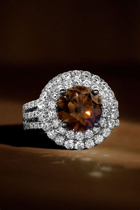 Luxurious Chocolate Diamond Ring for Indulgent Style