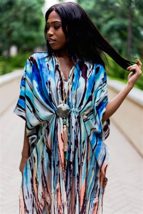 US Location Printed Beach Robe Bikini Blouse Keke Lover