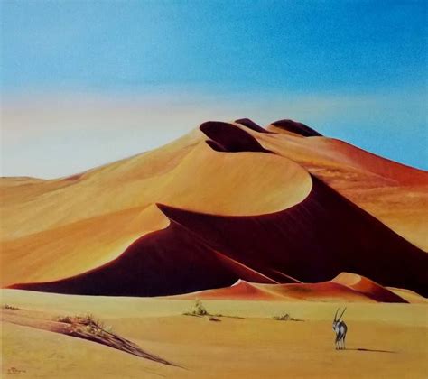 Splendour Of The Namib Painting By Paula Wiegmink Saatchi Art Desert Painting Art Painting