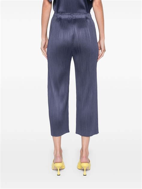 Pleats Please Issey Miyake Mc August Trousers Blue Farfetch