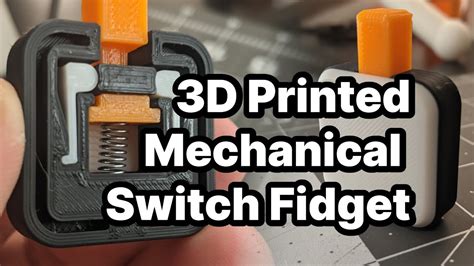 3d Printed Mechanical Switch Fidget Click Toy Youtube