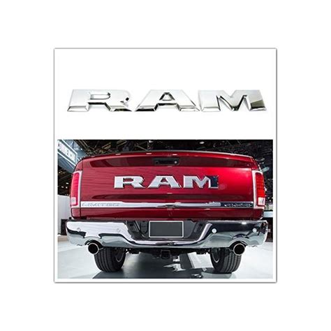 Buy SENYAZON Ram Decals Tailgate RAM Letters Badge Nameplates Car