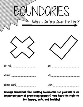 Body Boundaries Worksheet