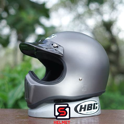 Jual Helm Retro Fullface Cakil Hbc Original Kualitas Premium Sni Polos