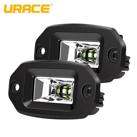 URACE Luz LED de trabajo de 4 y 20W para coche lámpara antiniebla DE