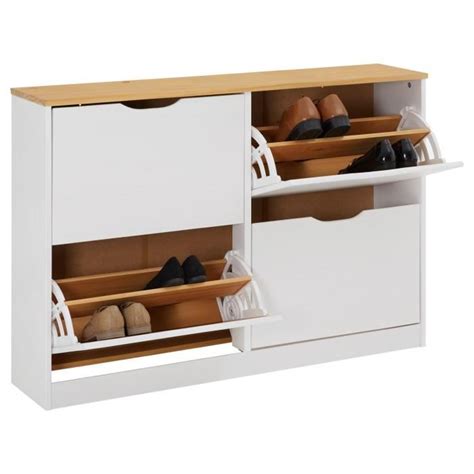 Meuble Chaussures Basil Armoire Avec X Abattants Rangement Pour