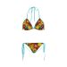 Beautiful Colorful Dahlia Flower Art Custom Bikini Swimsuit Id D