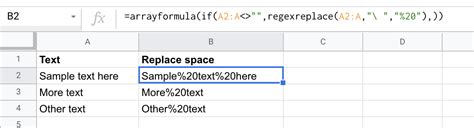 Javascript Formula Or Script To Replace Space With Non Breaking Space