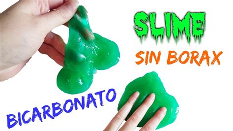 Como Hacer Slime Casero Sin Borax Con Bicarbonato Youtube