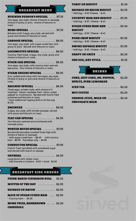 Menu For Rolo S Cafe In Huntsville Al Sirved