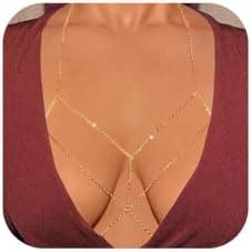 Jovono Fashion Einfache Sexy Bauch K Rper Kette Halskette Bikini Kabelbaum K Rper Frauen Und