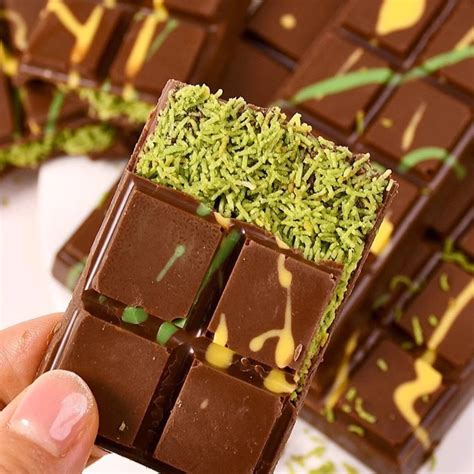 Socola Dubai Nhân Sợi Kaitafi Giòn Tan Vị Matcha Hạt Dẻ Dừa Hot Trend Chị FOOD Shopee Việt Nam