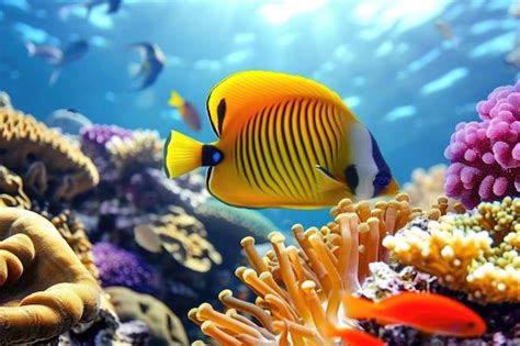 Premium Photo Underwater World Coral Reef And Fishes In Red Sea At Egypt