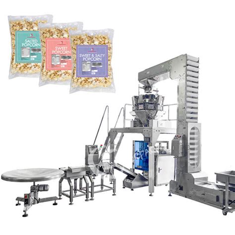 Automatic Weighing Nitrogen Snacks Food Popcorn Vertical Packaging