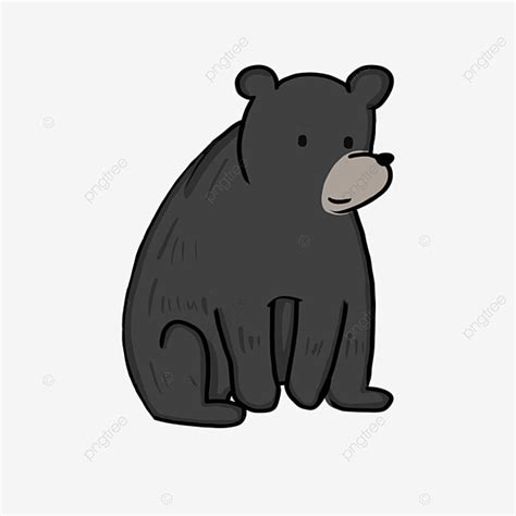 Oso Negro Sentado Png Black Bear Clipart Encantador Dibujos The Best