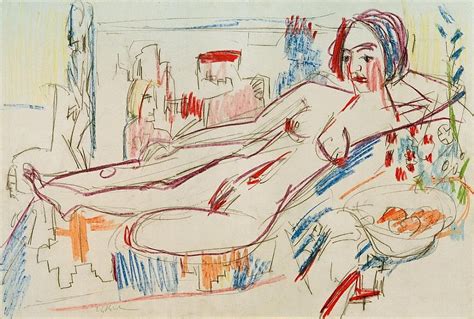 Classic Female Nude Paintings Lying Female Nude On An Ottoman By