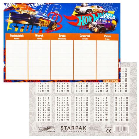 Hot Wheels Plan Lekcji Tabliczka Mno Enia Oficjalne Archiwum Allegro