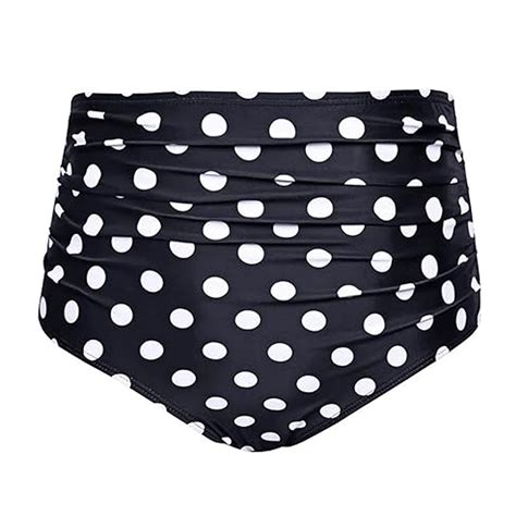 Celivon Tankini Swimsuit For Women High Waisted Swim Bottoms Skirts Ruched Bikini Sets Briefs