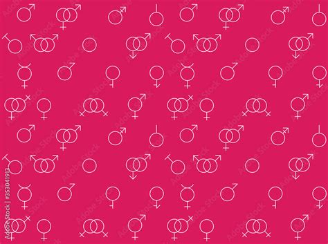 Gay Icons Differentation Variations Vector Seamless Background Wallpaper Stock Vector Adobe