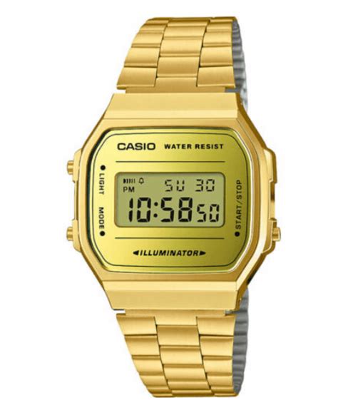 Casio Vintage A Wegm Df Digital Uni Sex Watch Gold