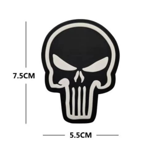 Marvel The Punisher Patch Paintball Aufnäher Softair Velcro