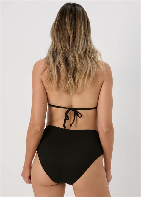 Black Midi Bikini Bottoms Matalan