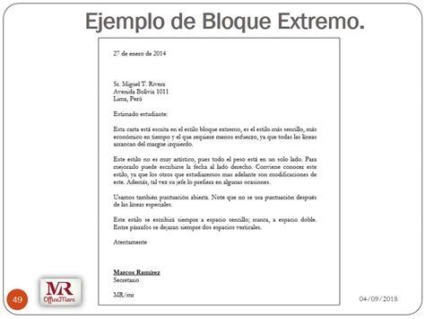 Ejemplo De Carta Estilo Bloque Extremo Yulys The Best Porn Website