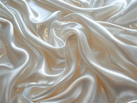 shiny white satin fabric texture premium ai generated image