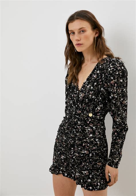 Платье Rich Naked Ilona mini drape dress цвет черный MP002XW0LO8Y купить в интернет