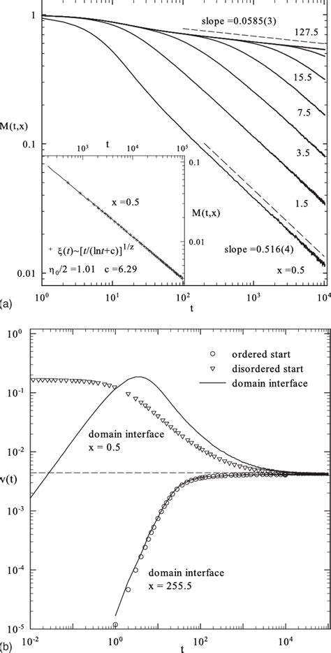 A The Time Evolution Of The Magnetization Of The 2d Xy Model Starting