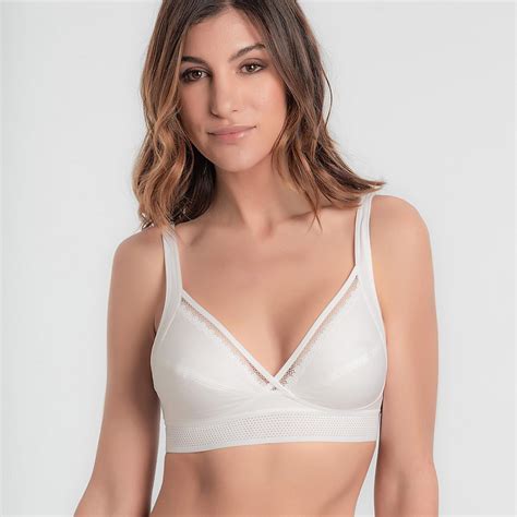 Soutien Gorge Sans Armature Playtex FEEL GOOD SUPPORT COTON Blanc