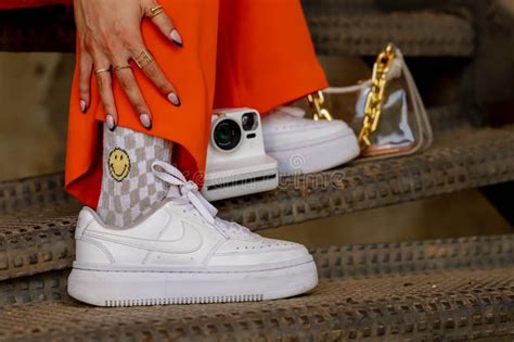 A Lovely Blonde Model Poses Outdoor While Enjoying The Spring Weather Editorial Photo Image Of