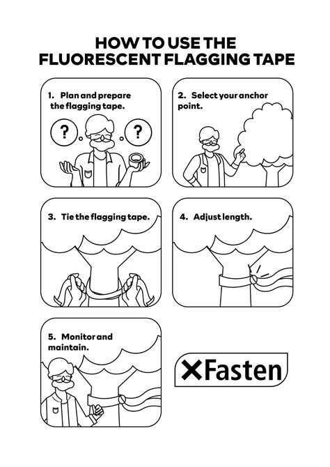 How to Use XFasten Fluorescent Flagging Tape