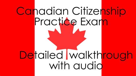 Canadian Citizenship Test Help Detailed Walkthrough Of Practice Exam