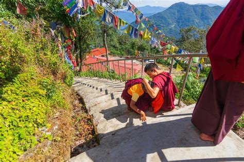 Samdruptse Monastery, Ravangla, Sikkim, India - October 20, 2016 : a ...