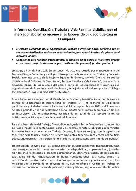 RHM on Twitter COMUNICADO Informe de Conciliación Trabajo y Vida