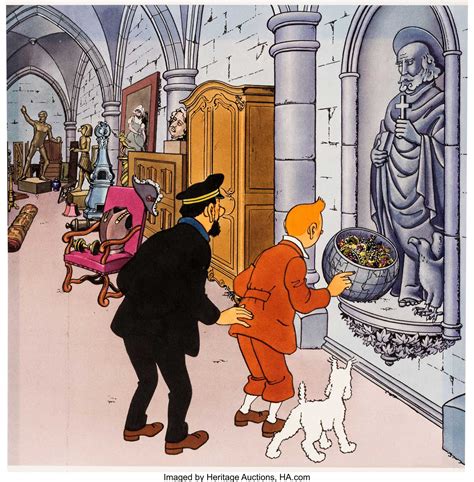 Original Tintin Art By Hergé May Sell For Over £500000 In Heritages