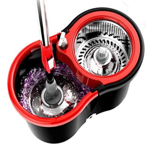 flat floor mop  bucket set easy spin mop  microfiber mop heads