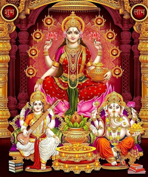 Pin by Eesha Jayaweera on saraswathi lakshmi ganesh ( Srt ) | Ganesh ji ...