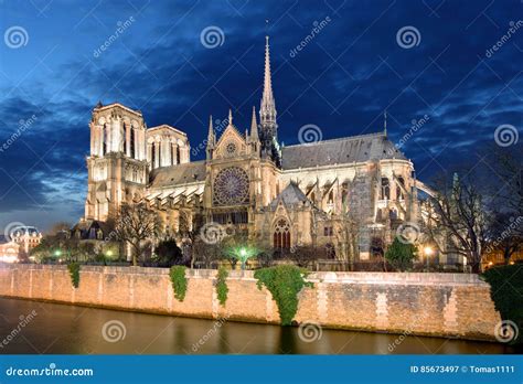 Notre Dame in Paris, France Stock Image - Image of notredame, river ...