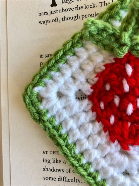 Strawberry Granny Square Crochet PDF Pattern Red Fruit Etsy