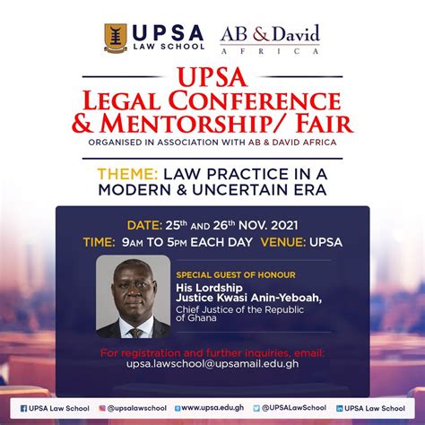 UPSA Legal Conference & Mentorship/Fair