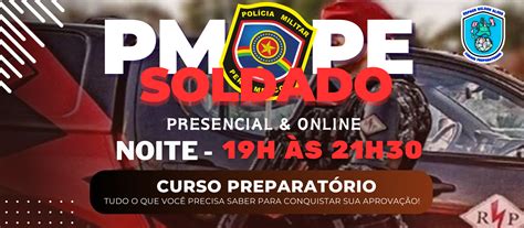 Curso para Soldado da Polícia Militar de Pernambuco 2024 Turma Noite