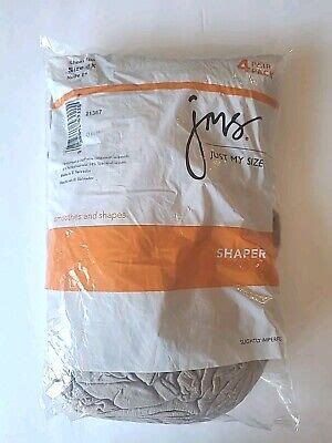 Just My Size JMS 4 Pack Pairs Size 4x Shaper Pantyhose Nude Sheer Toe