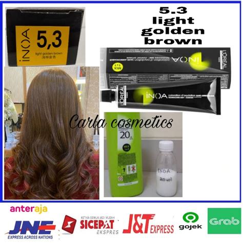 Loreal Inoa Hair Paint 5 3 Light Golden Brown Oxidant Inoa Inoa Hair