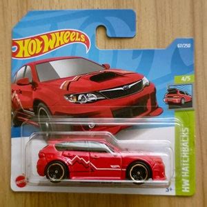 Hot Wheels Subaru WRX STI Red HW Hatchbacks Perfect Birthday Gift Rare Miniature Collectable Toy